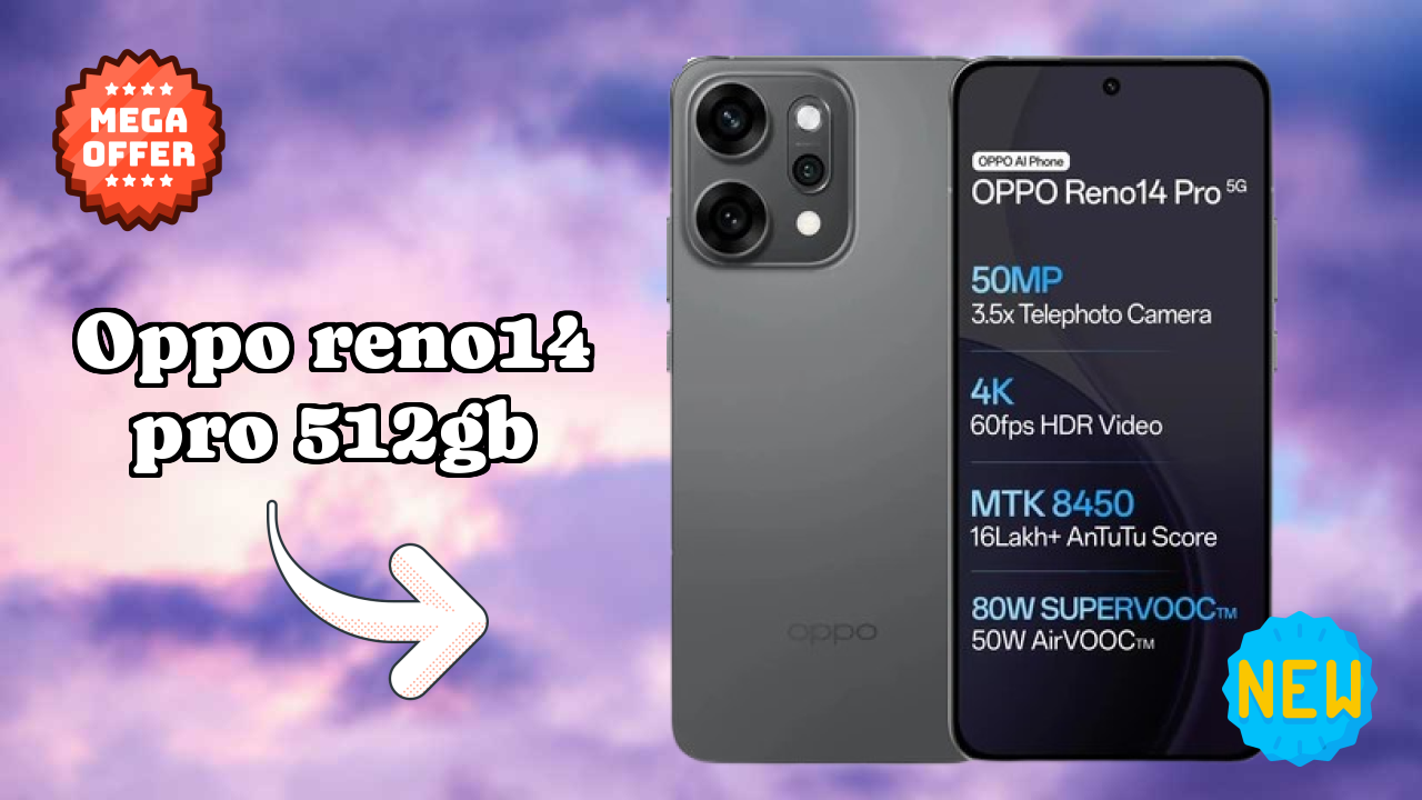 Oppo OPPO Reno14 Pro 512GB - Best Camera Phone Under ₹54,999