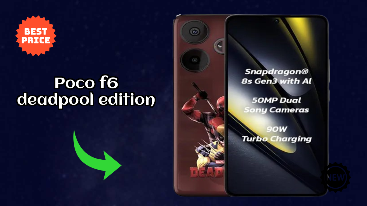 NewPOCO F6 Deadpool Edition 2026: Latest Mobile Phone with High Quolity Disa