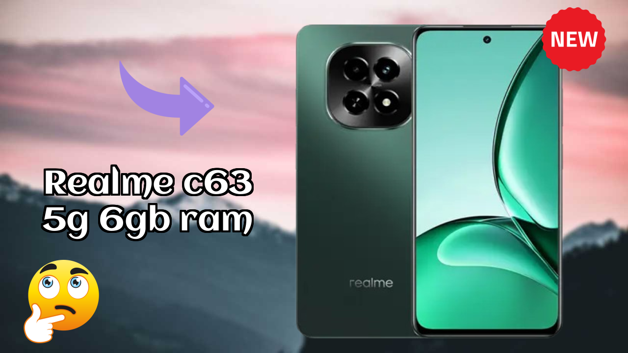 Realme C63 5G 6GB RAM Battery Life: 5000 MAh Charging Speed